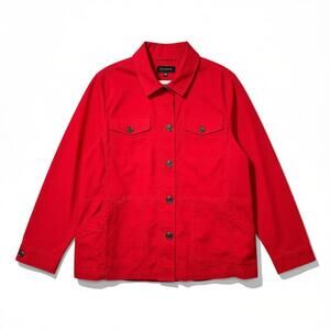 Talbots Red Utility Jacket Women's Size XL